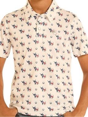Panhandle Slim Texas Novelty Polo NWT